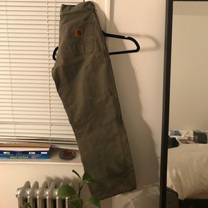 Vintage Army green Carhartt work pants 28x30